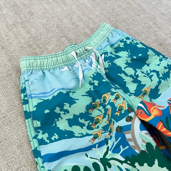 Hanna Andersson Boys Fish Sea Swim Shorts Trunks 10 - Picture 3 of 8
